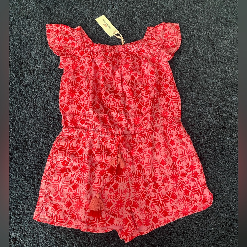 Girls Tile Otomi OTS Romper. Vineyard Vines. Size XXS